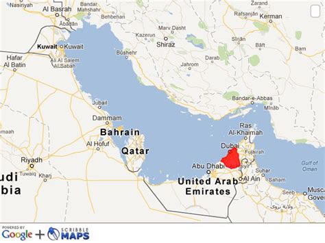 where is dubai located|map showing dubai in the middle east.